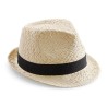 Hat - B720:Natural, 100% paper; sweatband: 100% polyester, S/M